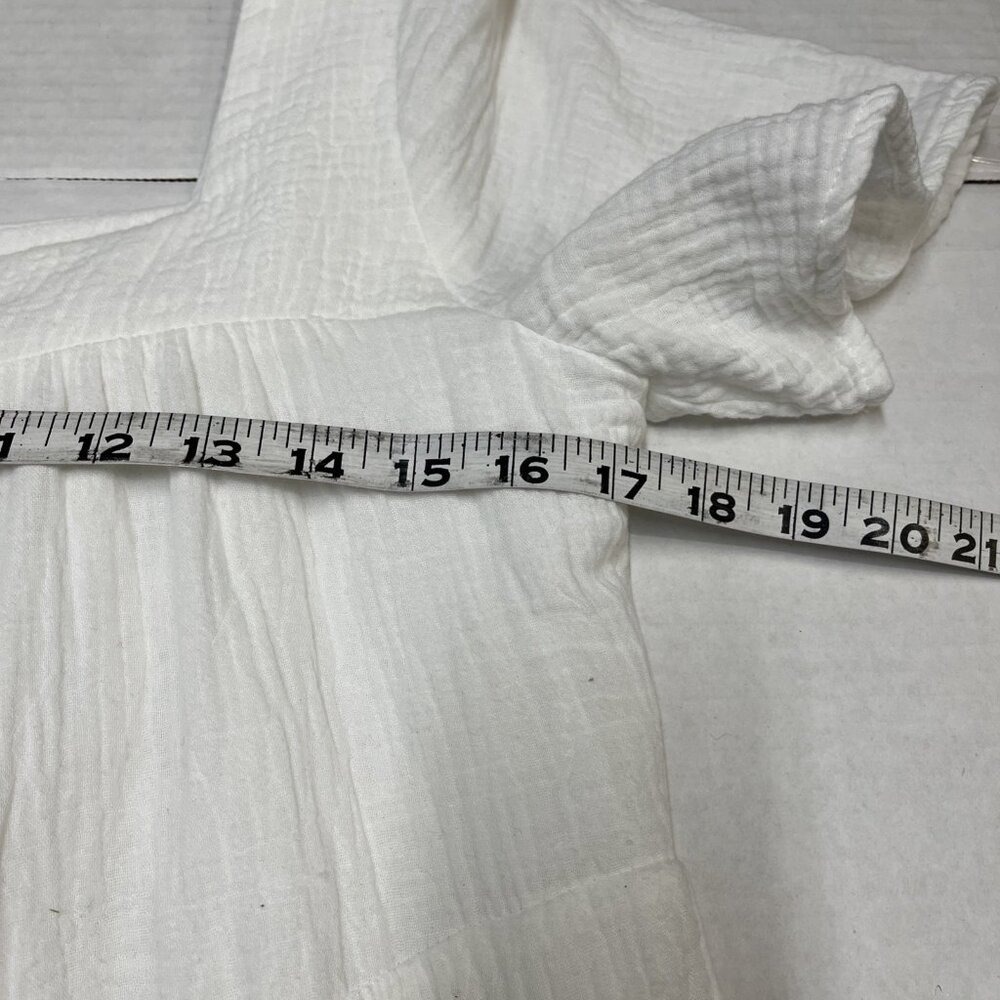 Rails Valentina Dress White Gauzy Smocked‎ Tiered Mini Size XS Cottagecore Beach - Picture 7 of 11